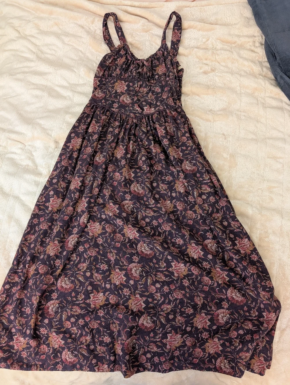 Skye Shirred Back Midaxi Dress US 2 - Picture 2 of 8